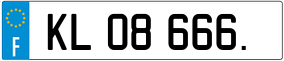 Truck License Plate